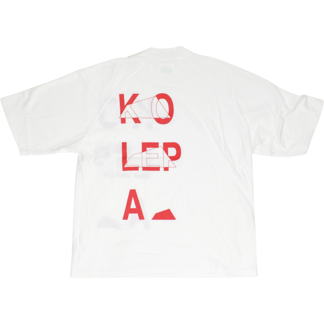 【SALVAGE PUBLIC】Haku knit Mockneck KOLEPA Tシャツ ホワイト M L（SAP-SVKA3011)