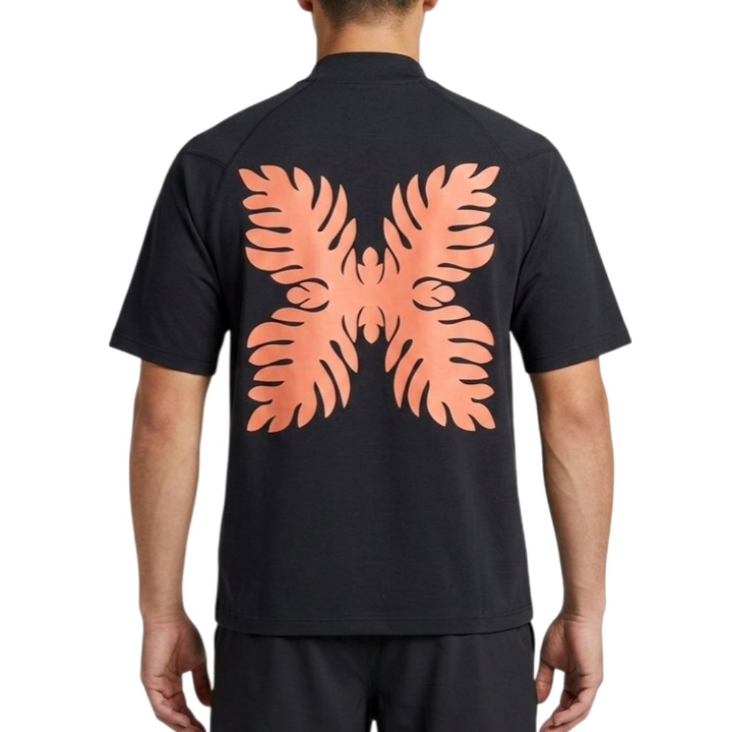 【SALVAGE PUBLIC】モックネック Tシャツ ブラック  S（SAP-SVKS3027）