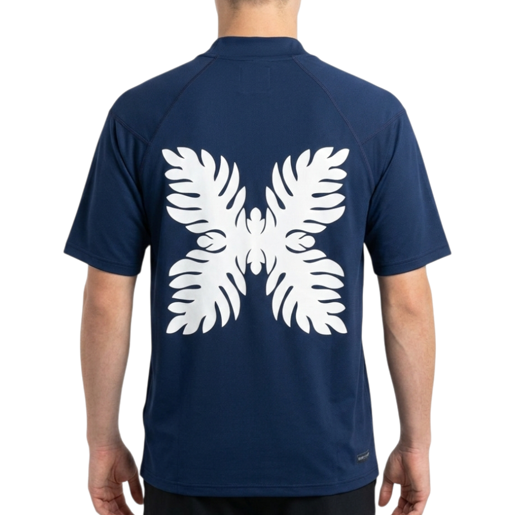 【SALVAGE PUBLIC】モックネック Tシャツ ネイビー M L（SAP-SVKS3027）