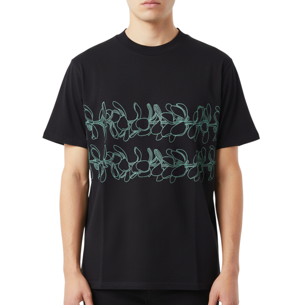 【SALVAGE PUBLIC】モックネック Tシャツ ブラック  M（SAP-SVKS4011）