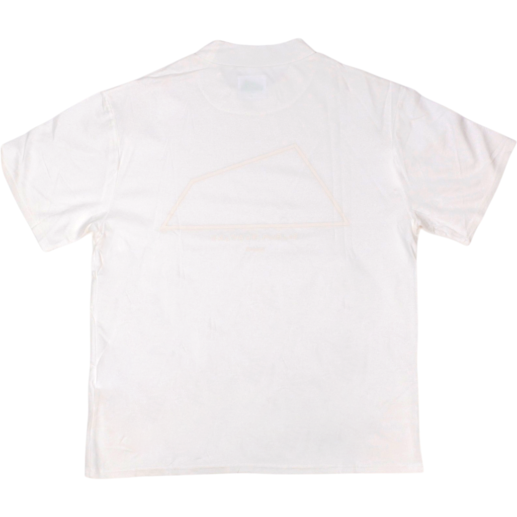 【SALVAGE PUBLIC】モックネック Tシャツ ホワイト M L（SAP-SVKS4011）
