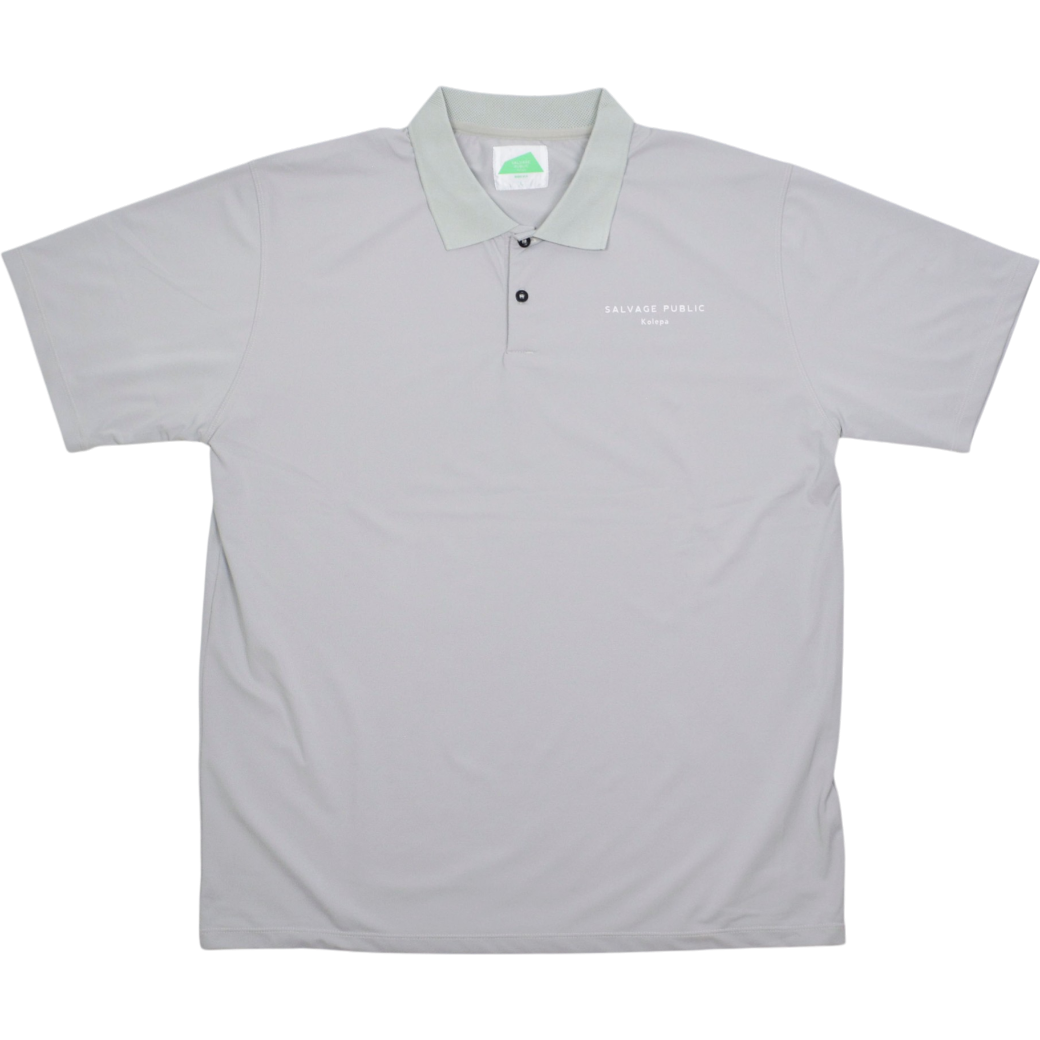 【SALVAGE PUBLIC】Tour Polo ポロシャツ アイスグレー  L（SAP-SVKS40149）