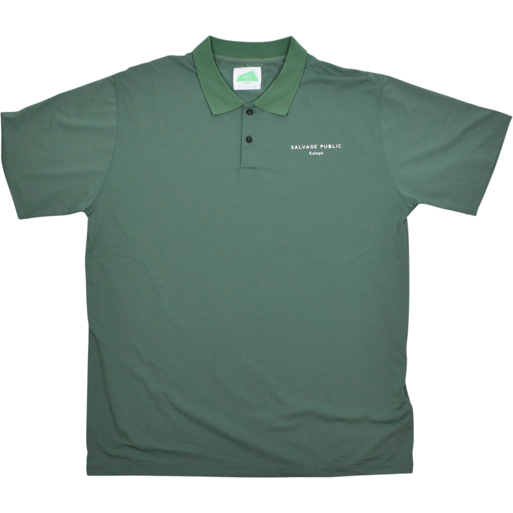 【SALVAGE PUBLIC】Tour Polo ポロシャツ オリーブ L（SAP-SVKS40149）