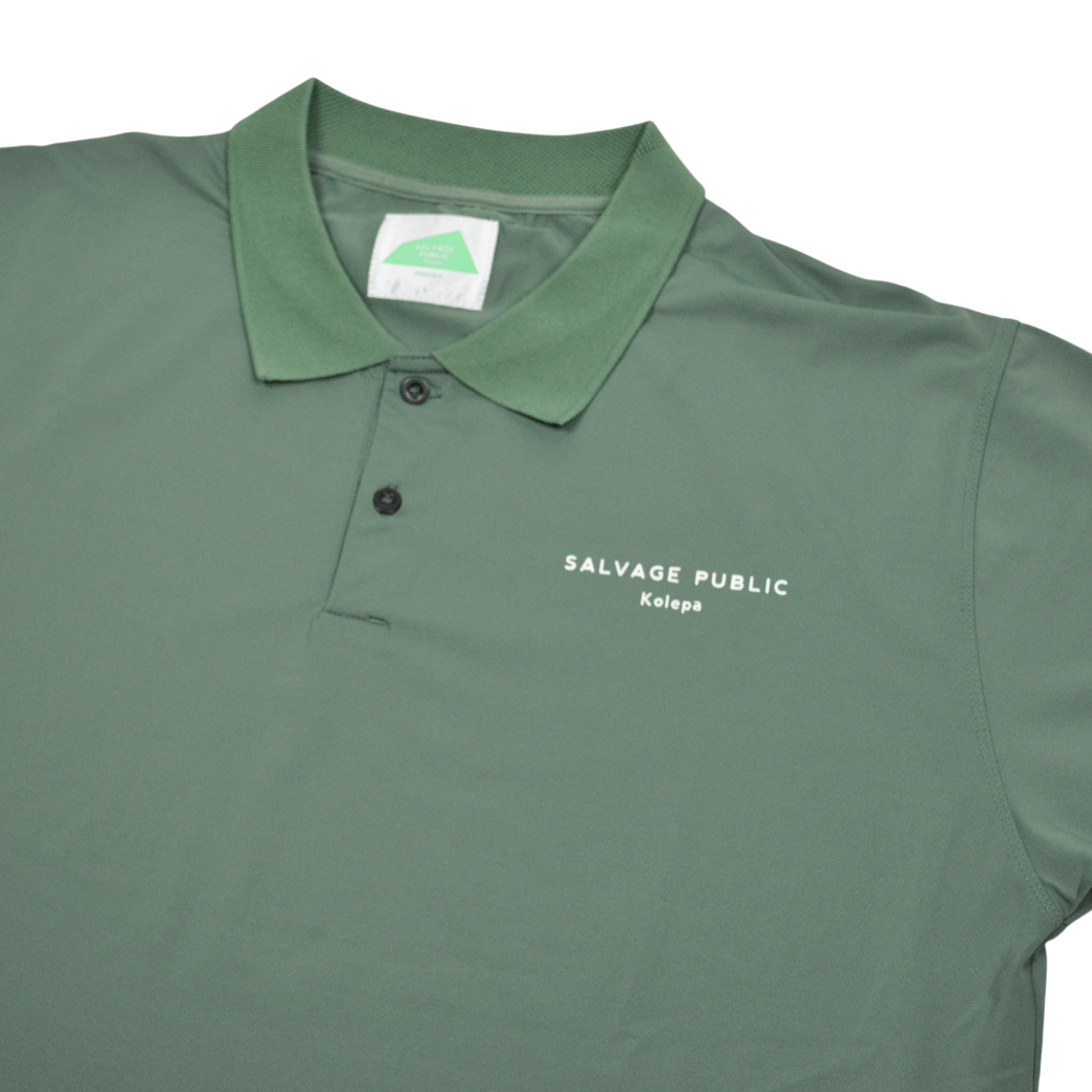 【SALVAGE PUBLIC】Tour Polo ポロシャツ オリーブ L（SAP-SVKS40149）