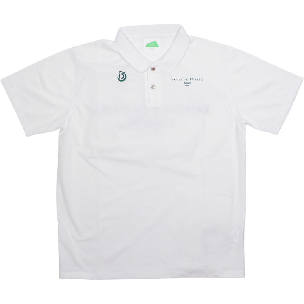 【SALVAGE PUBLIC】Nu'uanu Polo ポロシャツ ホワイト M L（SAP-SVKS5015）