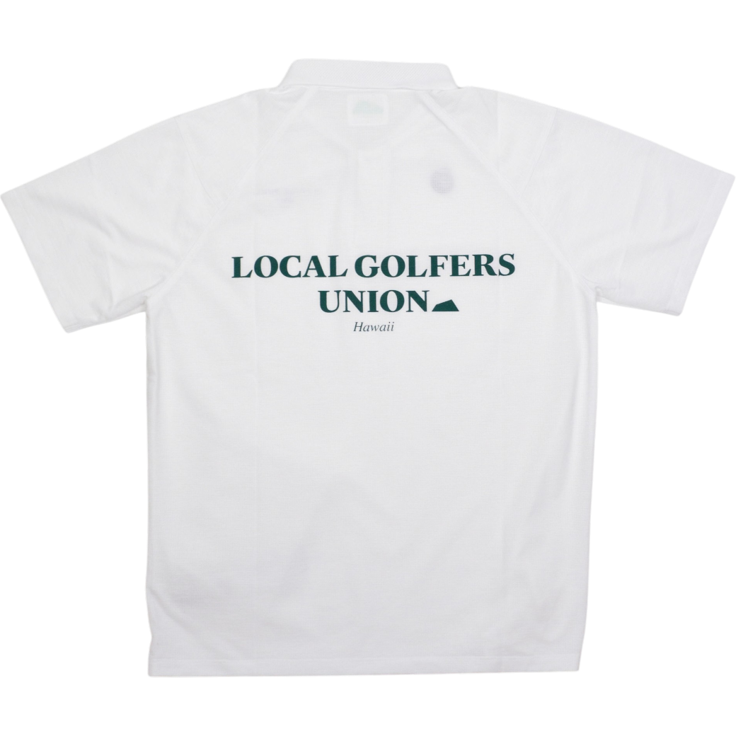 【SALVAGE PUBLIC】Nu'uanu Polo ポロシャツ ホワイト M L（SAP-SVKS5015）