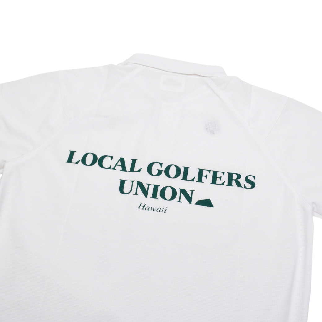 【SALVAGE PUBLIC】Nu'uanu Polo ポロシャツ ホワイト M L（SAP-SVKS5015）