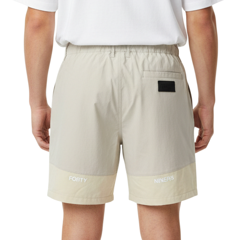 【TWF49】SIDE MESH SHORTS サイドメッシュ ショートパンツ M L（グレー アイボリー）T072510012-LGREY-IVO