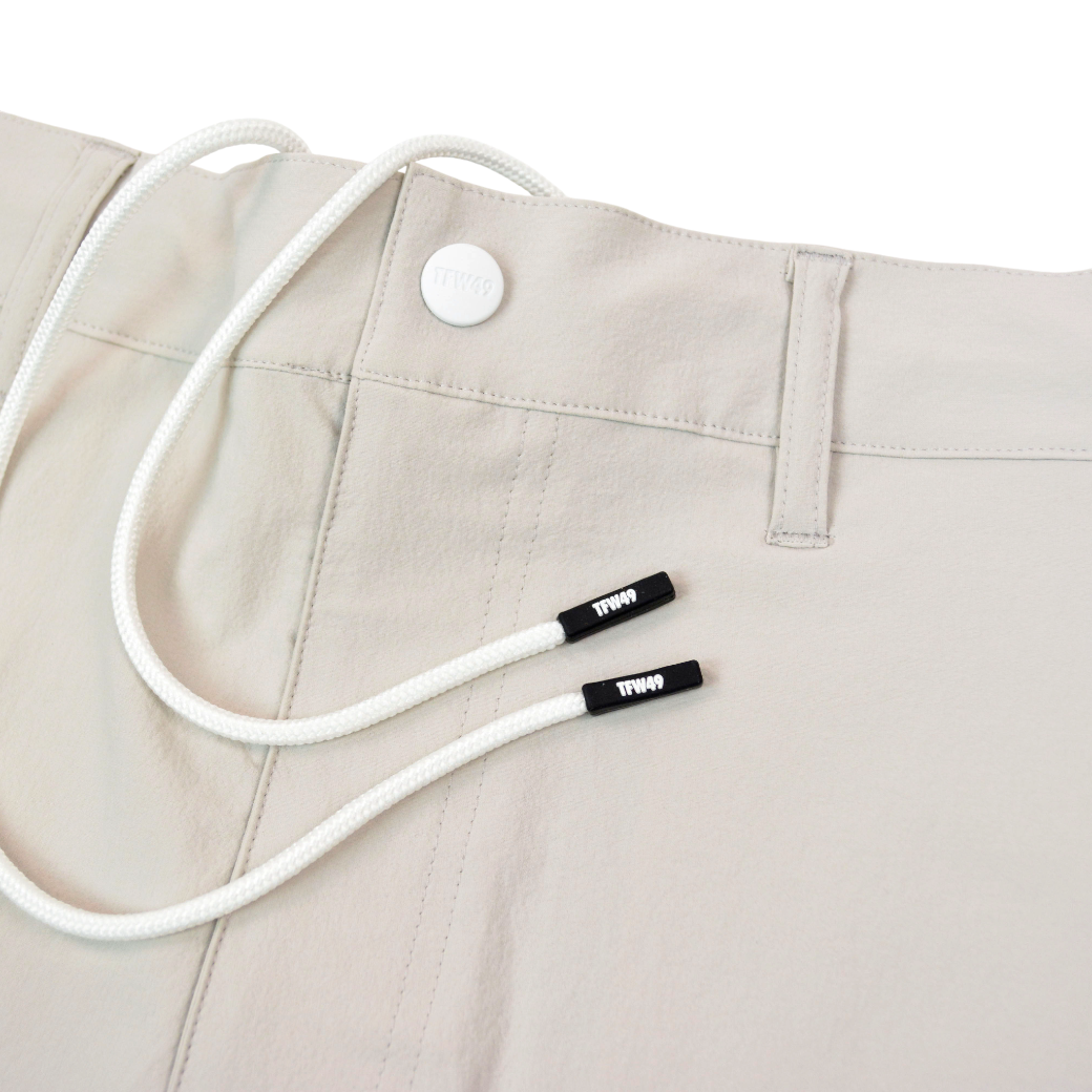 【TWF49】SIDE MESH SHORTS サイドメッシュ ショートパンツ M L（グレー アイボリー）T072510012-LGREY-IVO