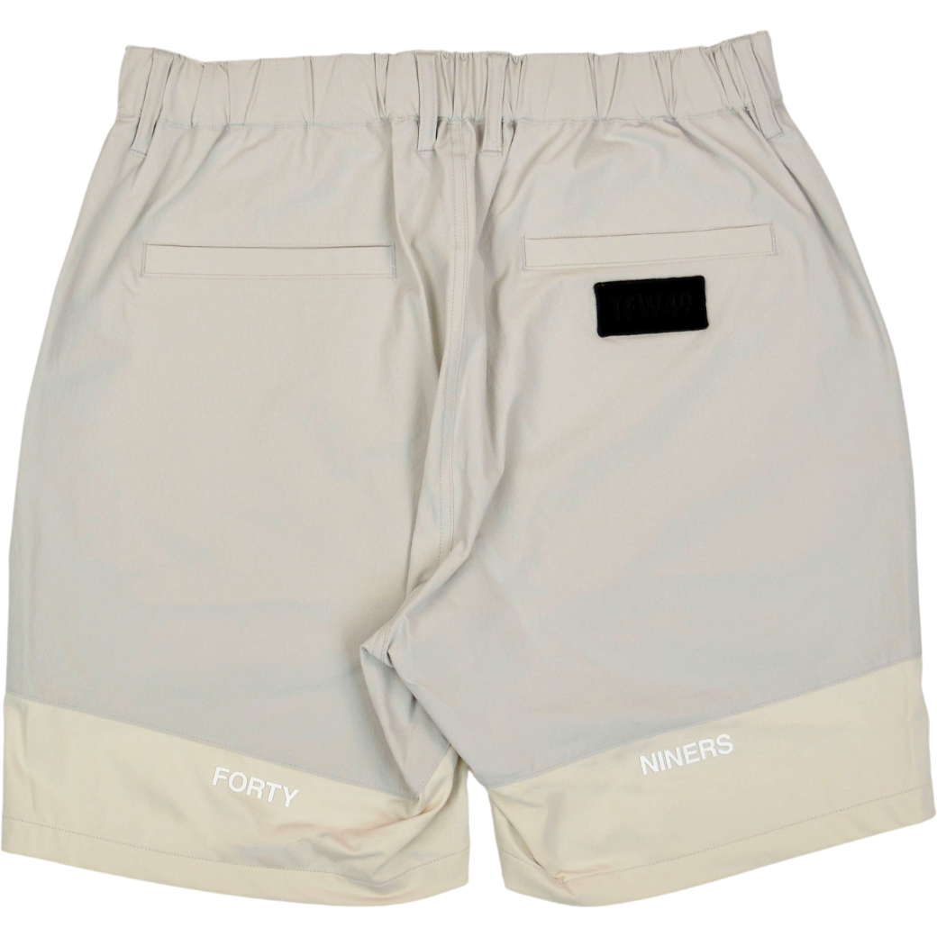 【TWF49】SIDE MESH SHORTS サイドメッシュ ショートパンツ M L（グレー アイボリー）T072510012-LGREY-IVO