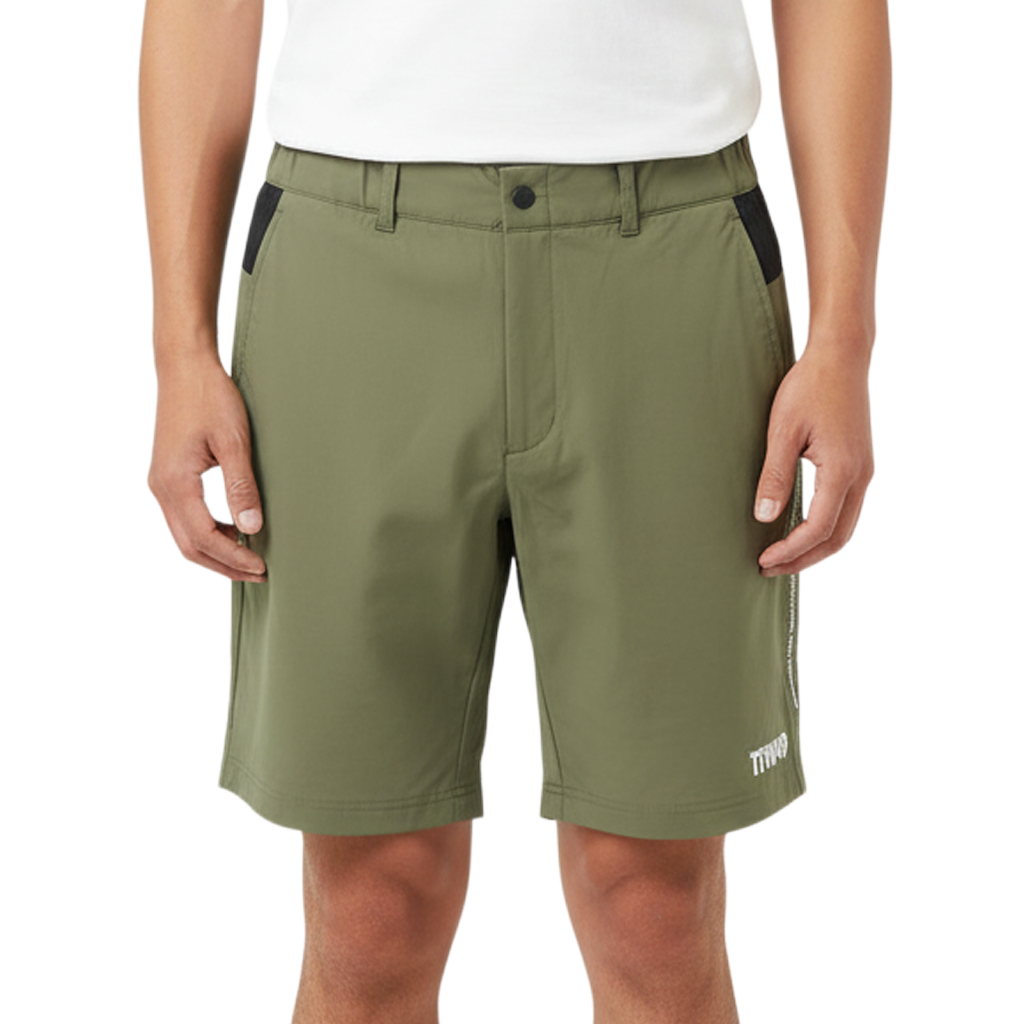 【TWF49】HYBRID SHORTS ハイブリッド ショートパンツ XL（カーキ ブラック）T072510013-KHAKI-BK