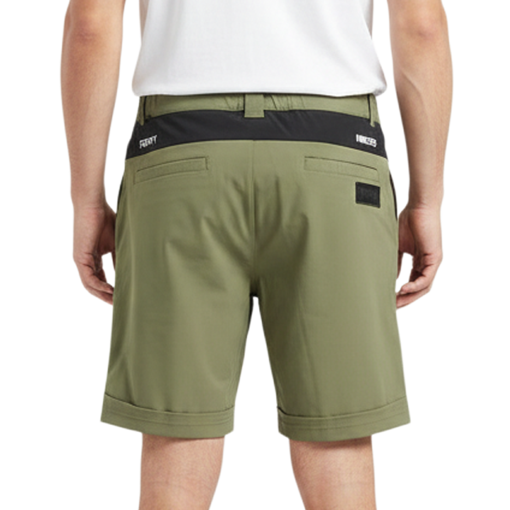 【TWF49】HYBRID SHORTS ハイブリッド ショートパンツ XL（カーキ ブラック）T072510013-KHAKI-BK