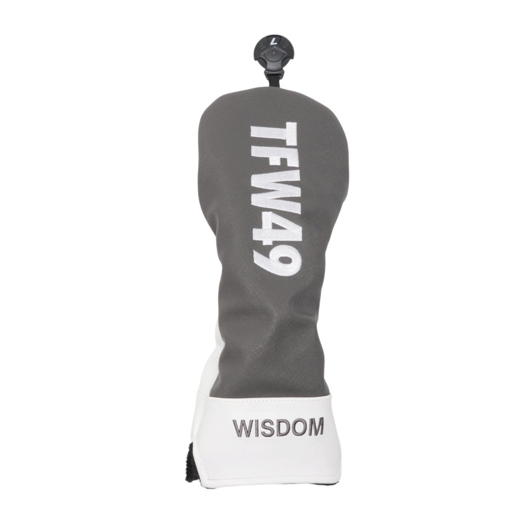 【TFW49】LEATHER COVER FW ヘッドカバー FW WHITExGREY（TFW-T132610006）