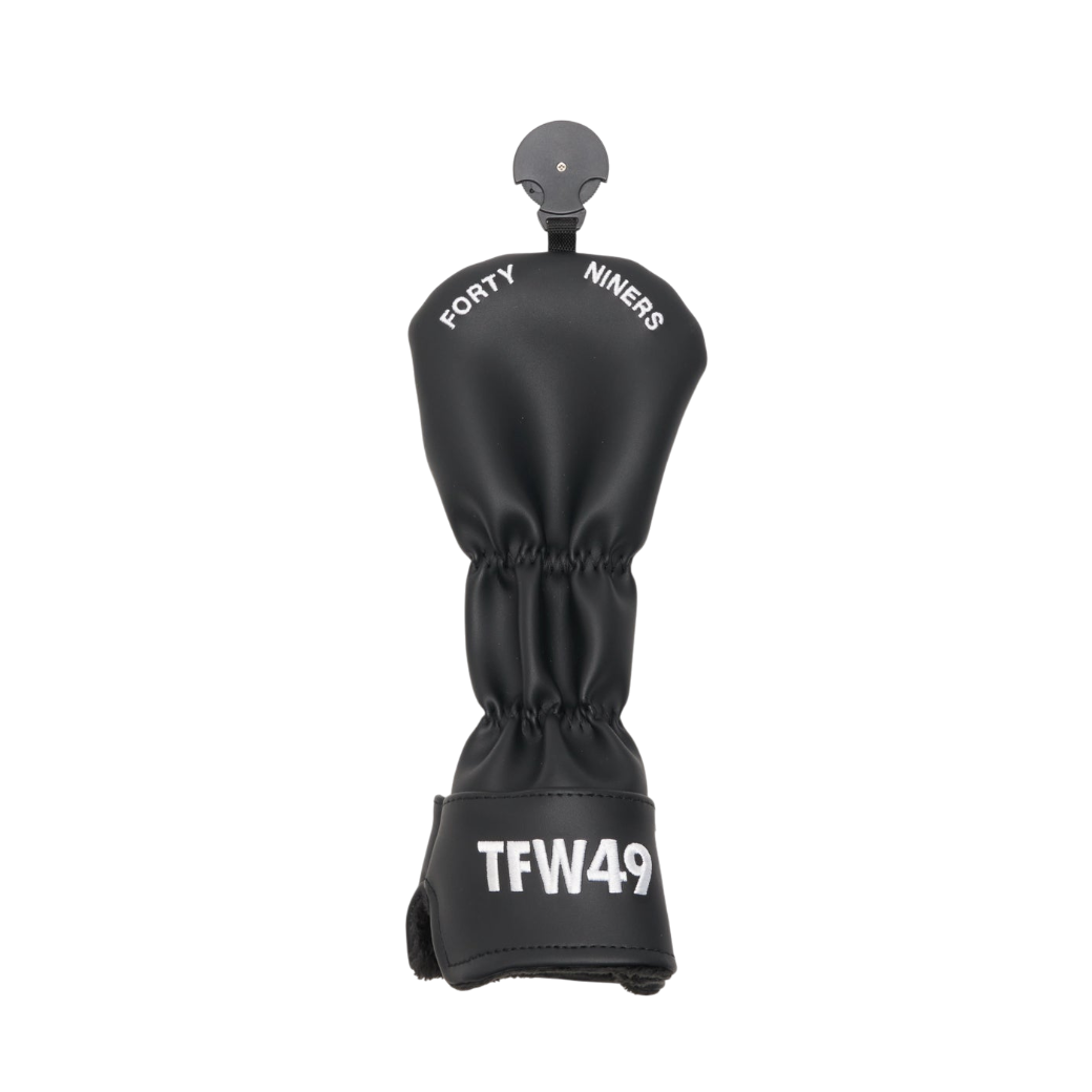 【TFW49】LEATHER HEAD COVER UT ユーティリティ用 ヘッドカバー BLKxGREIGE (TFW-T132610007)