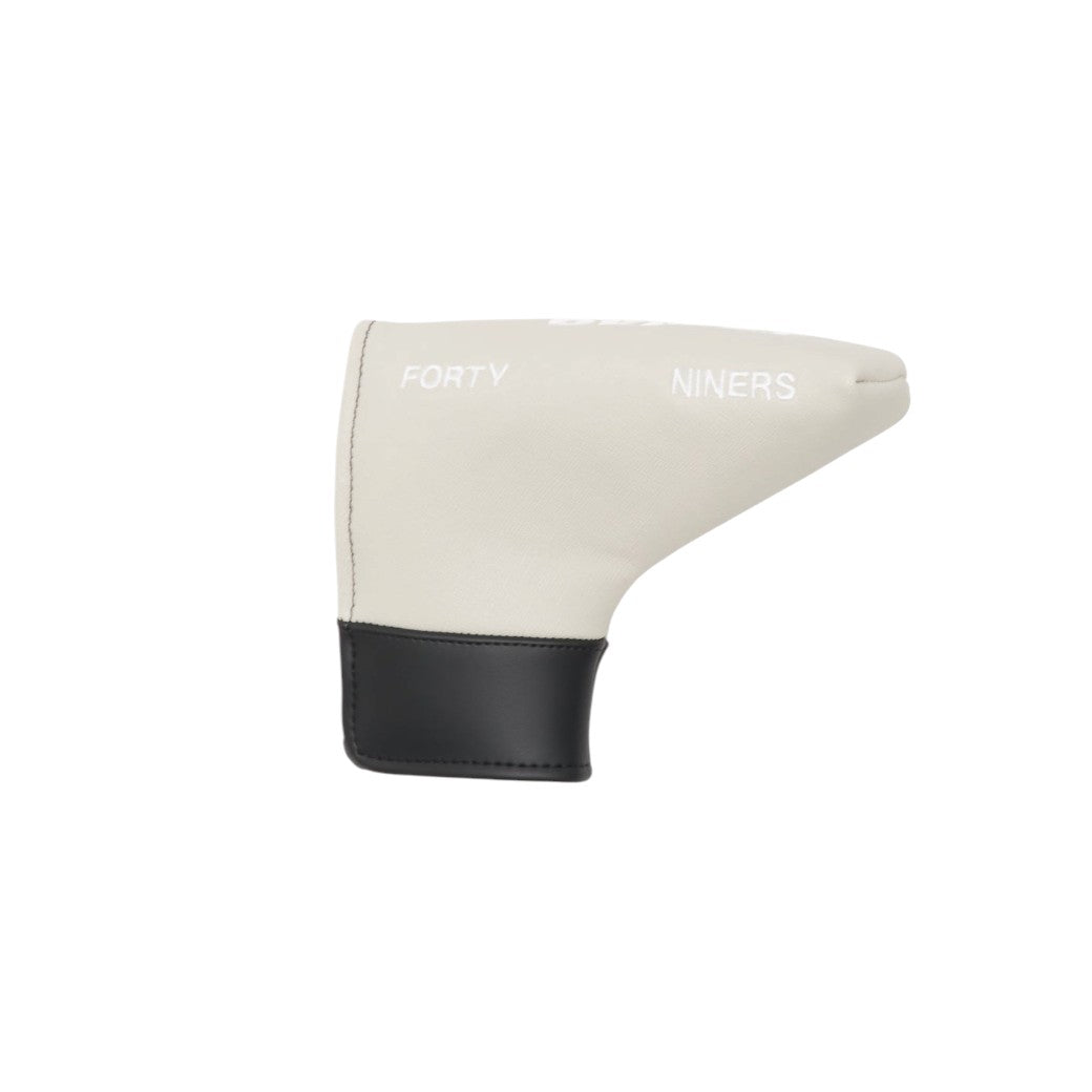 【TFW49】LEATHER HEAD COVER P パターカバー パター BLKxGREIGE（TFW-T132610008）