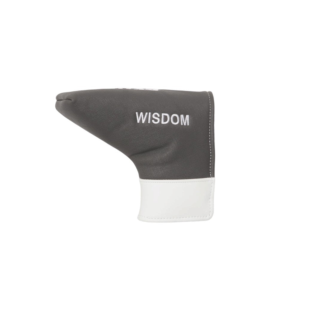 【TFW49】LEATHER HEAD COVER P パターカバー パター WHITExGREY（TFW-T132610008）
