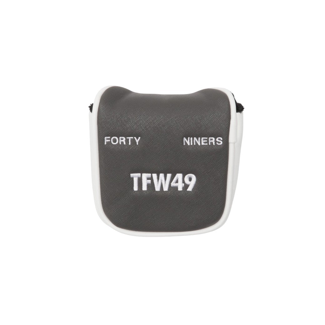 【TFW49】LEATHER HEAD MALLET パターカバー マレット WHITExGREY（TFW-T132610009）
