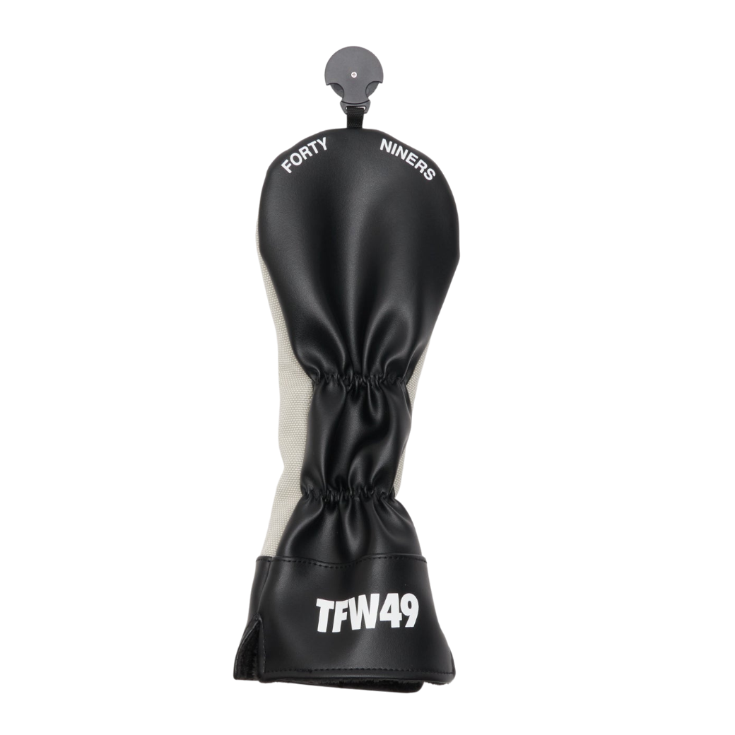 【TFW49】NYLON HEAD COVER FW フェアウェイウッド用 ヘッドカバー GREIGExBLK (TFW-T132610020)