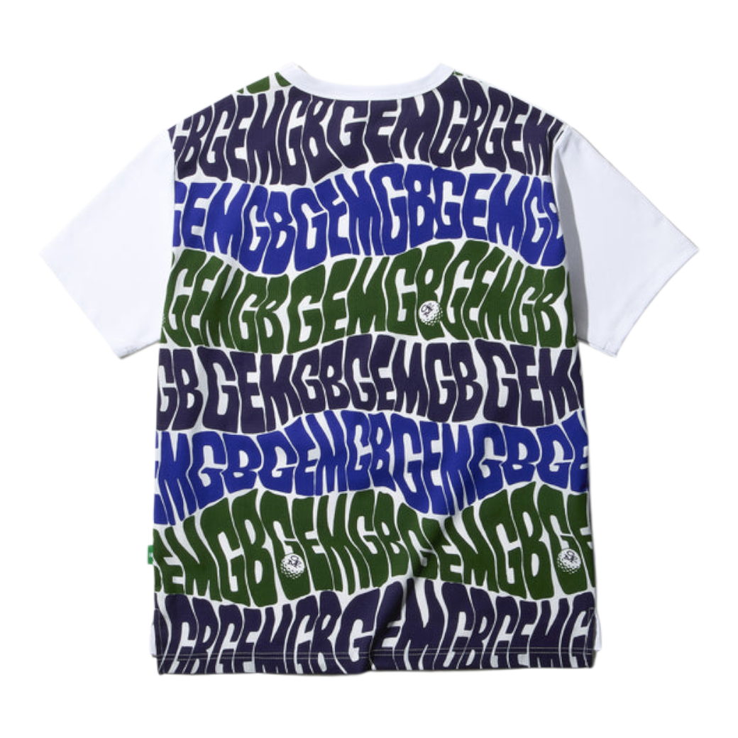 【GREEN EDGE MONKEYS】Original logo print T-shirt Tシャツ NAVY (ZZGEM-60353001)