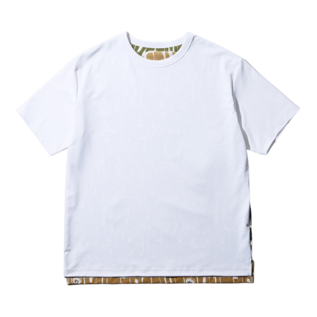 【GREEN EDGE MONKEYS】Original logo print T-shirt Tシャツ BEIGE (ZZGEM-60353001)