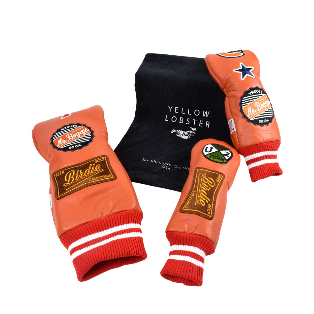 【数量限定再入荷】【Yellow Lobster】U-LEATHER UT ヘッドカバー ラグナオレンジ(YEL-HC002UT)