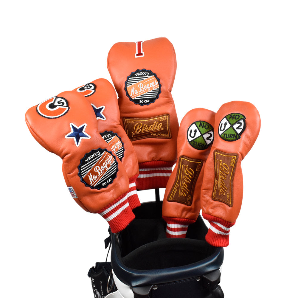 【Yellow Lobster】イエローロブスター U-LEATHER FW ヘッドカバー ラグナオレンジ(YEL-HC003FW)