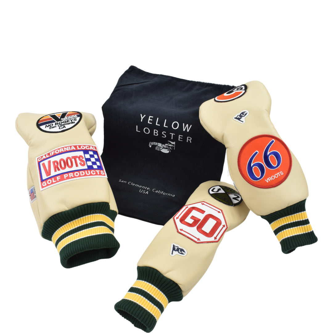 【NEW】【数量限定】【YellowLobster】U-LEATHER DR ドライバー用ヘッドカバー [サンド キャニオン] (YEL-HC003DR-SD-VNB)【直営店限定】【オンライン限定】