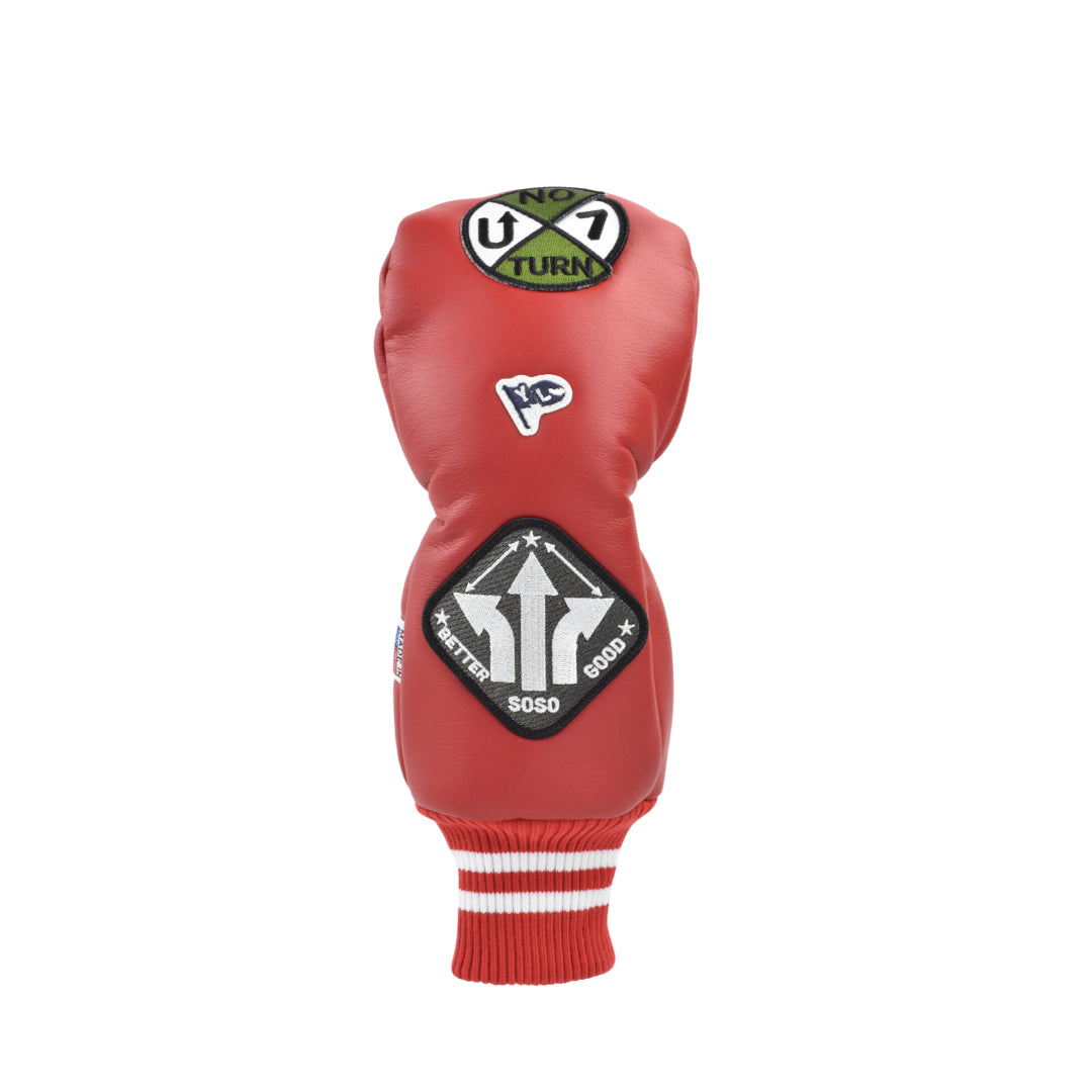 【NEW】【数量限定】【YellowLobster】U-LEATHER FW フェアウェイウッド用ヘッドカバー [アナハイムレッド] (YEL-HC003FW-RD-BGS)【直営店限定】【オンライン限定】