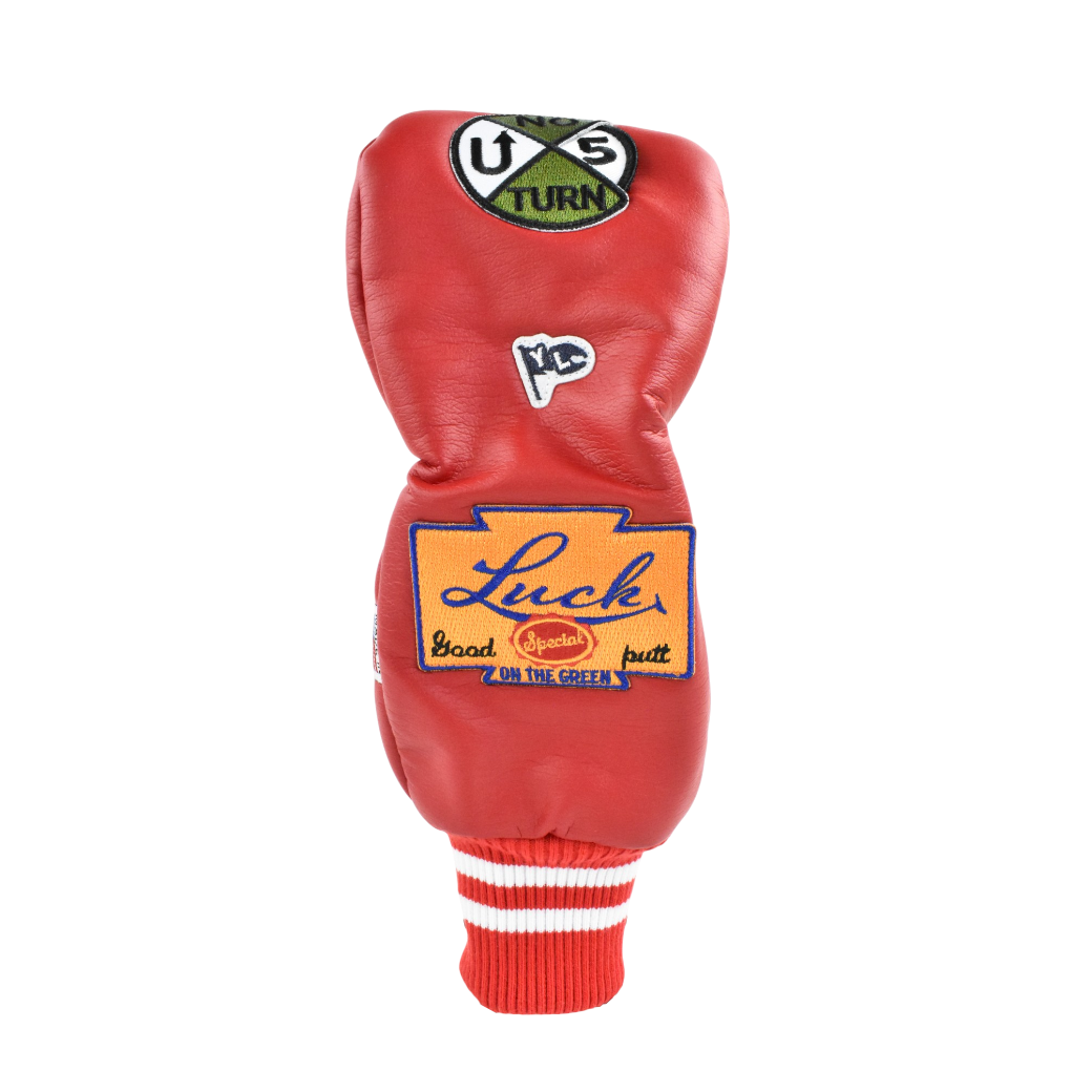 【NEW-PATCH】Yellowlobster U-LEATHER FW フェアウェイウッド用ヘッドカバー [アナハイムレッド] (YEL-HC003FW)【直営店・オンライン限定】
