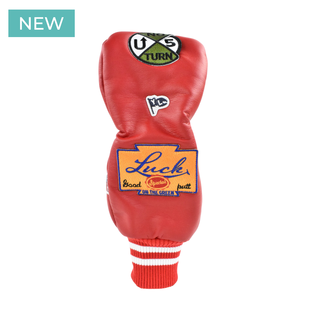 【NEW-PATCH】Yellowlobster U-LEATHER FW フェアウェイウッド用ヘッドカバー [アナハイムレッド] (YEL-HC003FW)【直営店・オンライン限定】