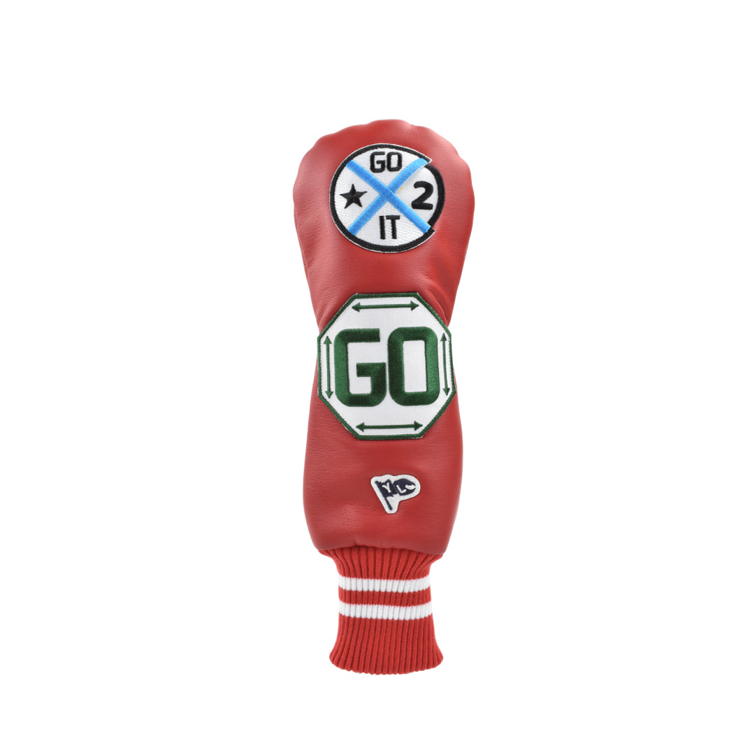 【NEW】【数量限定】【YellowLobster】U-LEATHER UT ユーティリティ用ヘッドカバー [アナハイムレッド] (YEL-HC003UT-RD-GGO)【直営店限定】【オンライン限定】