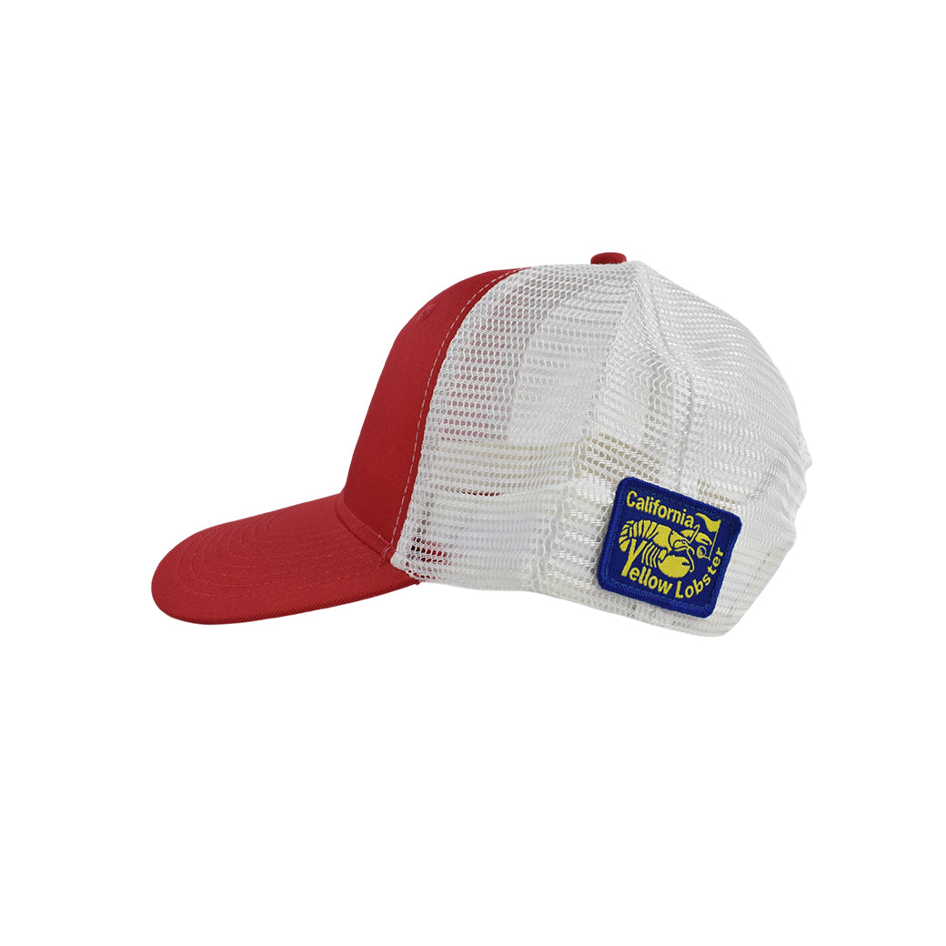 【yellow lobster】メッシュキャップ YL-7200 RED / WHITE (YEL-HWCM002)