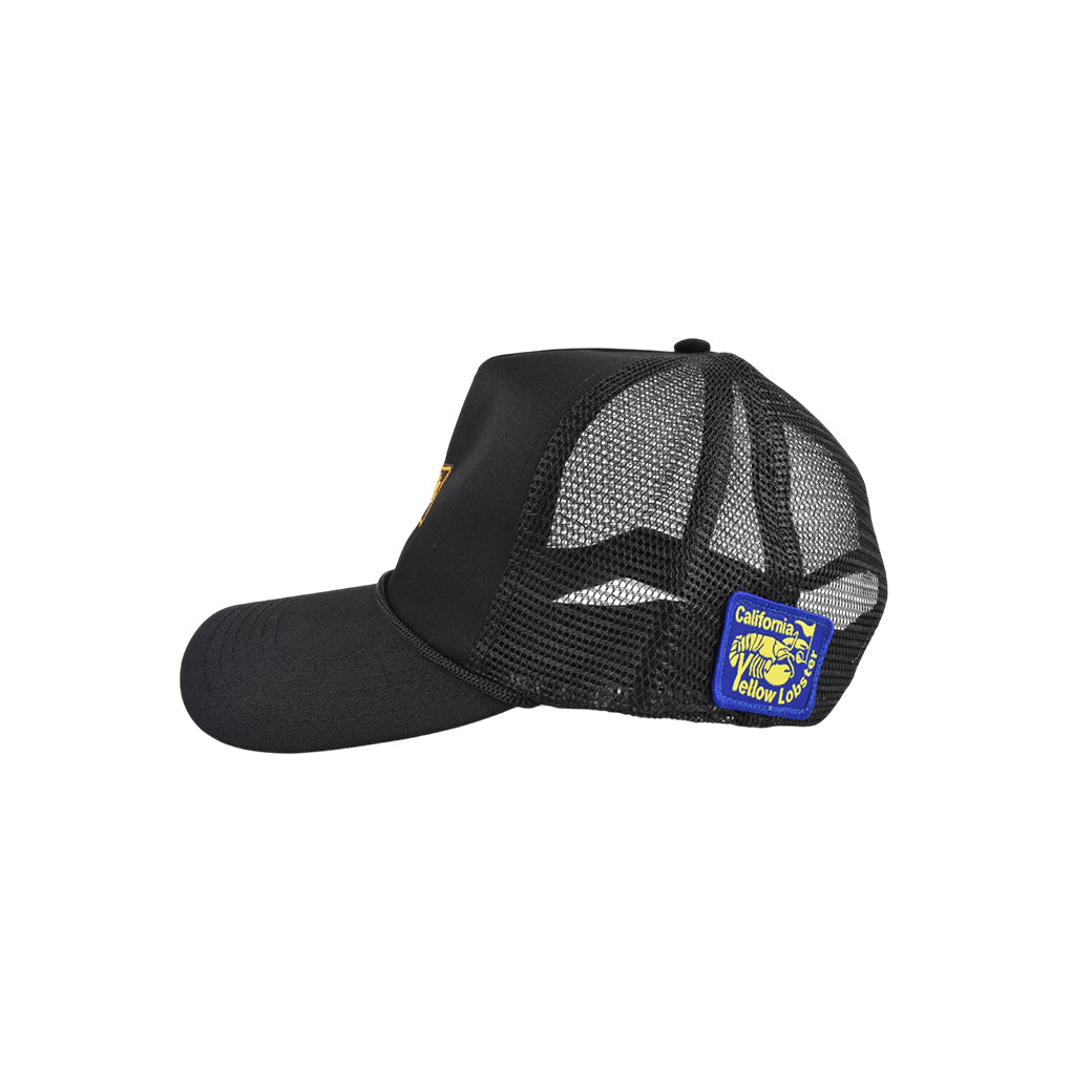 【yellow lobster】メッシュキャップ YL-7300 BLACK (YEL-HWCM003)