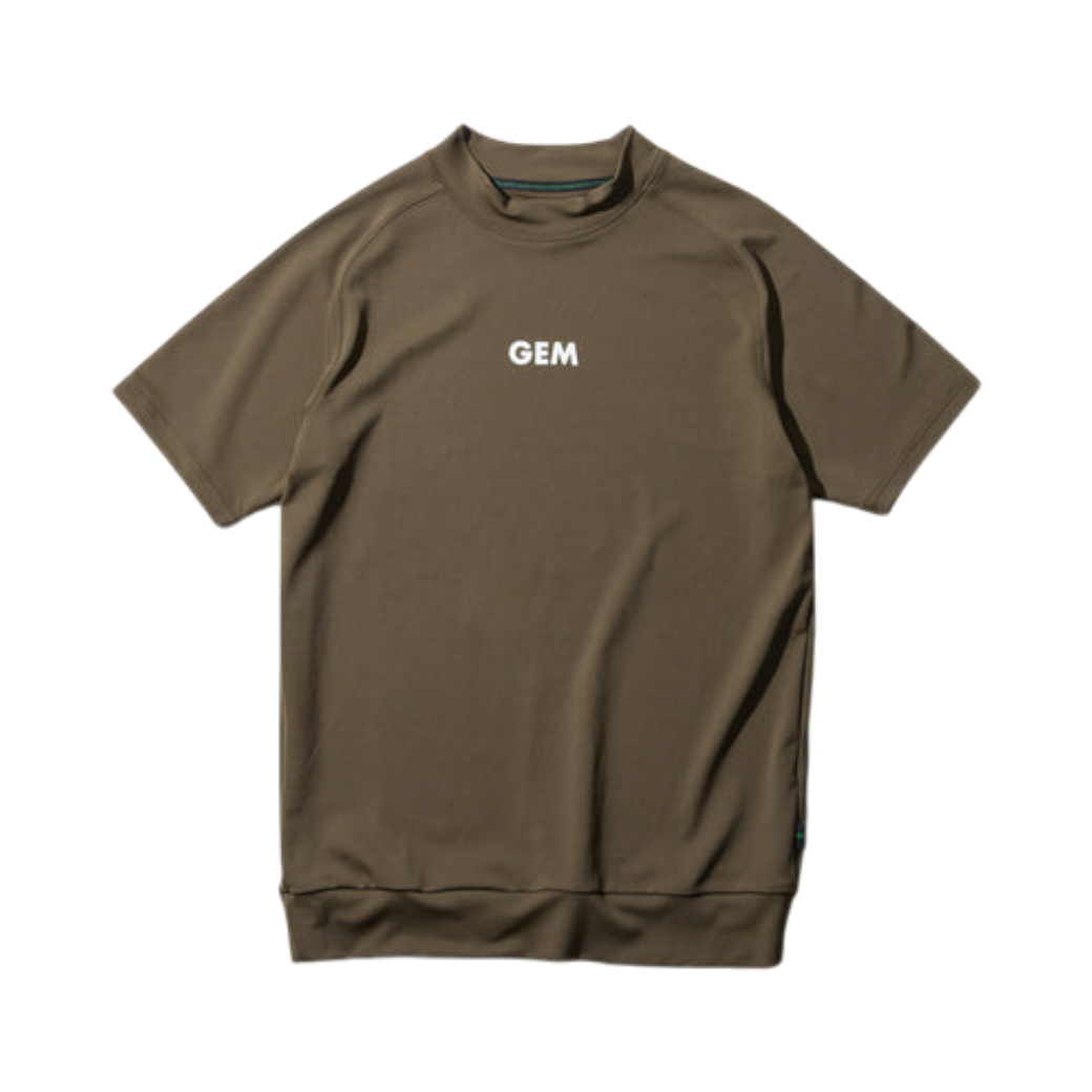 GREEN EDGE MONKEYS】Mock neck harf sleeve モックネック Tシャツ