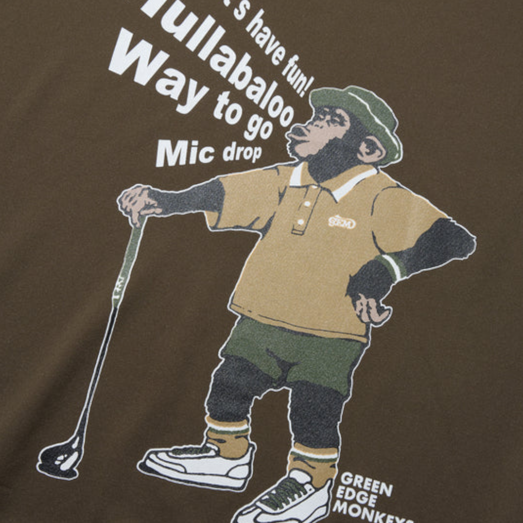 GREEN EDGE MONKEYS】Mock neck harf sleeve モックネック Tシャツ