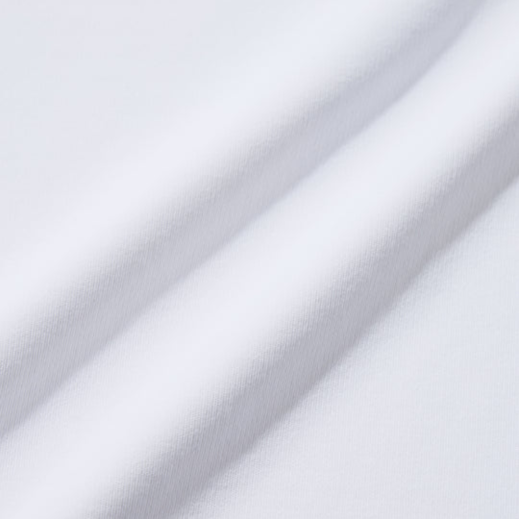 【GREEN EDGE MONKEYS】Ribbed hem mock neck モックネック Tシャツ WHITE (ZZGEM-60353003)