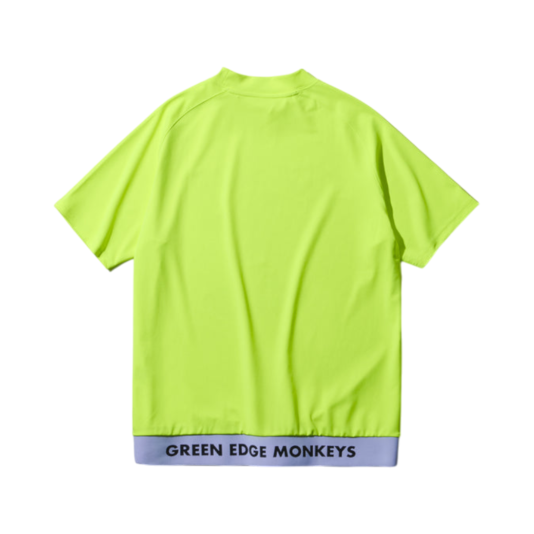 GREEN EDGE MONKEYS】Ribbed hem mock neck モックネック Tシャツ