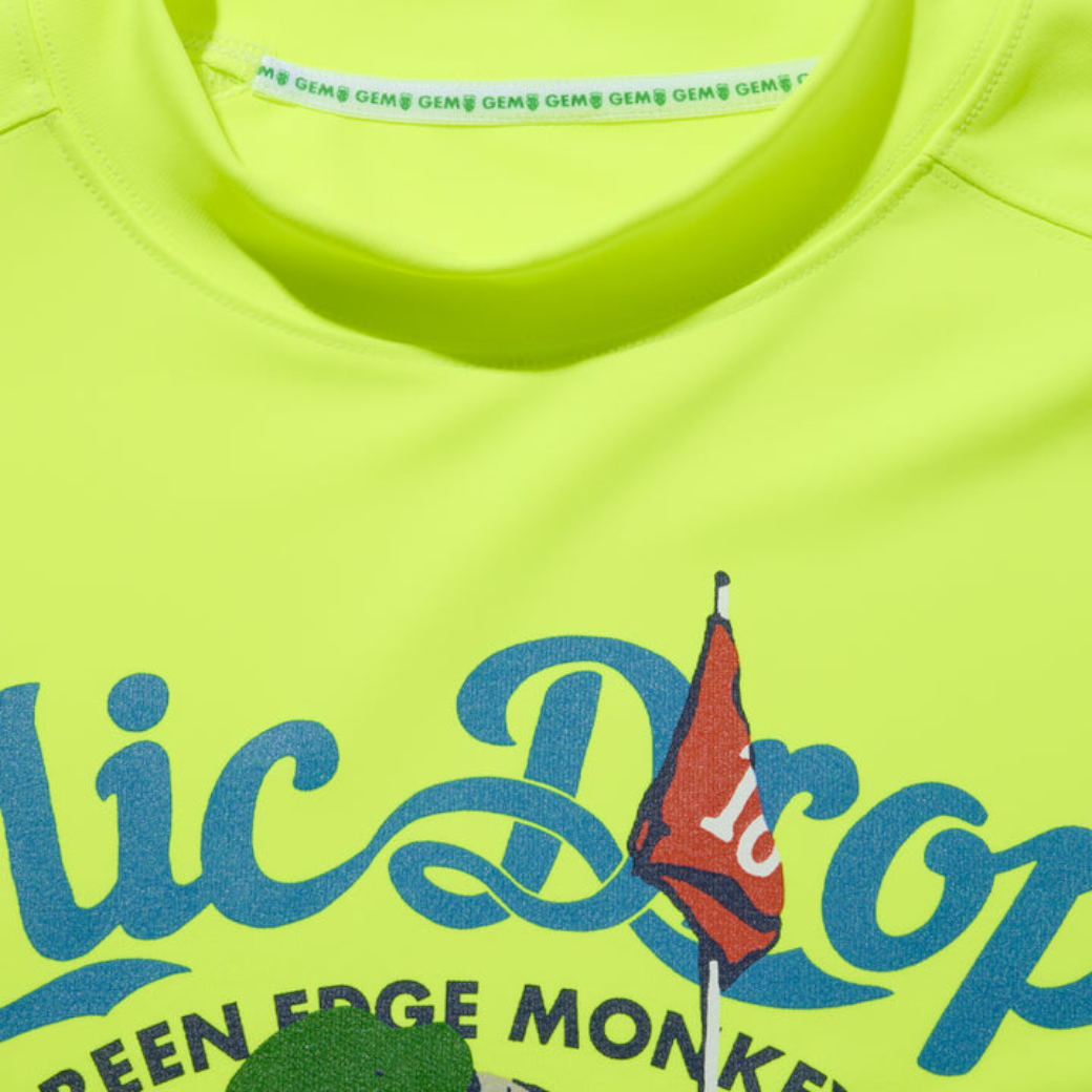 GREEN EDGE MONKEYS】Ribbed hem mock neck モックネック Tシャツ