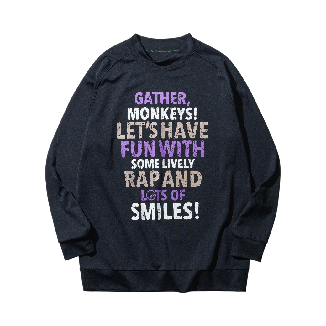 【GREEN EDGE MONKEYS】Mock neck long sleeve ロングスリーブTシャツ BLACK (ZZGEM-60353004)