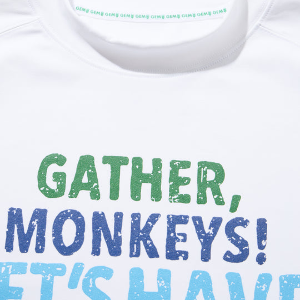 【GREEN EDGE MONKEYS】Mock neck long sleeve ロングスリーブTシャツ WHITE (ZZGEM-60353004)