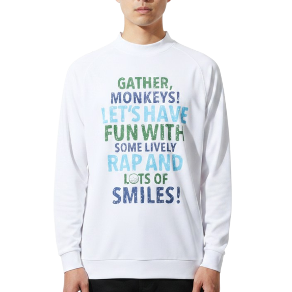【GREEN EDGE MONKEYS】Mock neck long sleeve ロングスリーブTシャツ WHITE (ZZGEM-60353004)