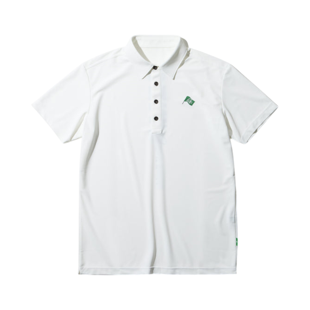 GREEN EDGE MONKEYS】Micro kanoko cool polo ポロシャツ WHITE (ZZGEM