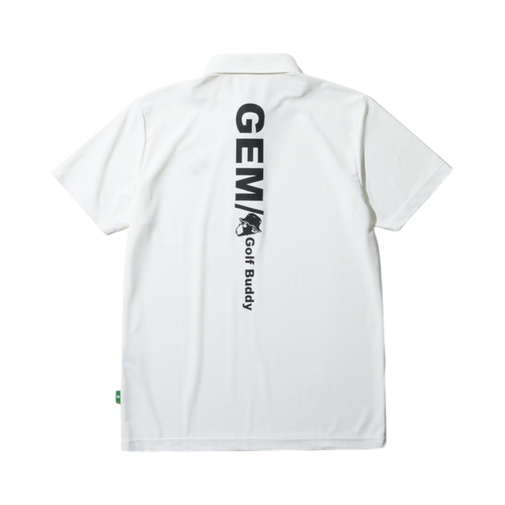 GREEN EDGE MONKEYS】Micro kanoko cool polo ポロシャツ WHITE (ZZGEM