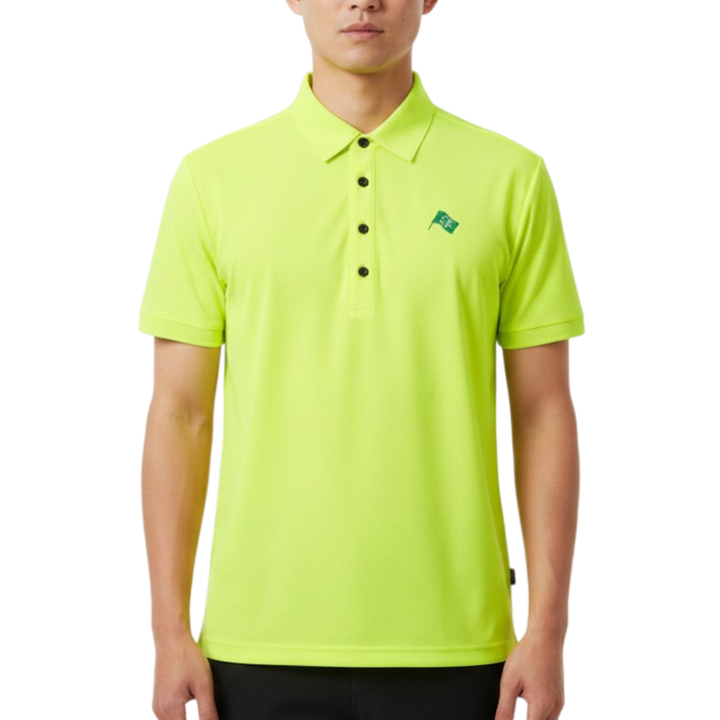 【GREEN EDGE MONKEYS】Micro kanoko cool polo ポロシャツ YELLOW (ZZGEM-60353006)