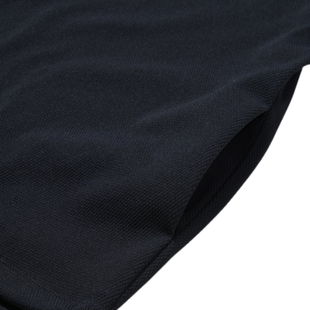 【GREEN EDGE MONKEYS】Popcorn knit mock モックネック Tシャツ BLACK (ZZGEM-60353007)