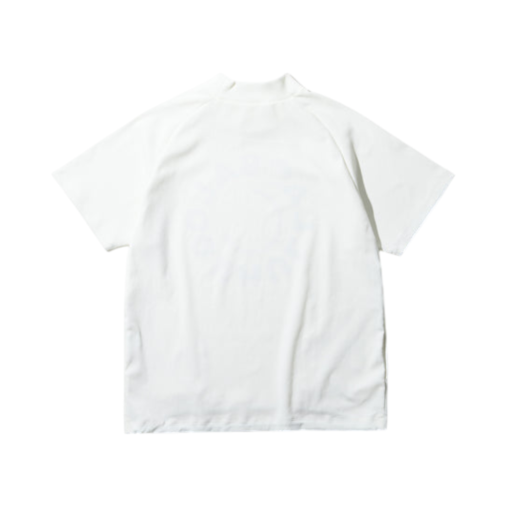 【GREEN EDGE MONKEYS】Popcorn knit mock モックネック Tシャツ WHITE (ZZGEM-60353007)