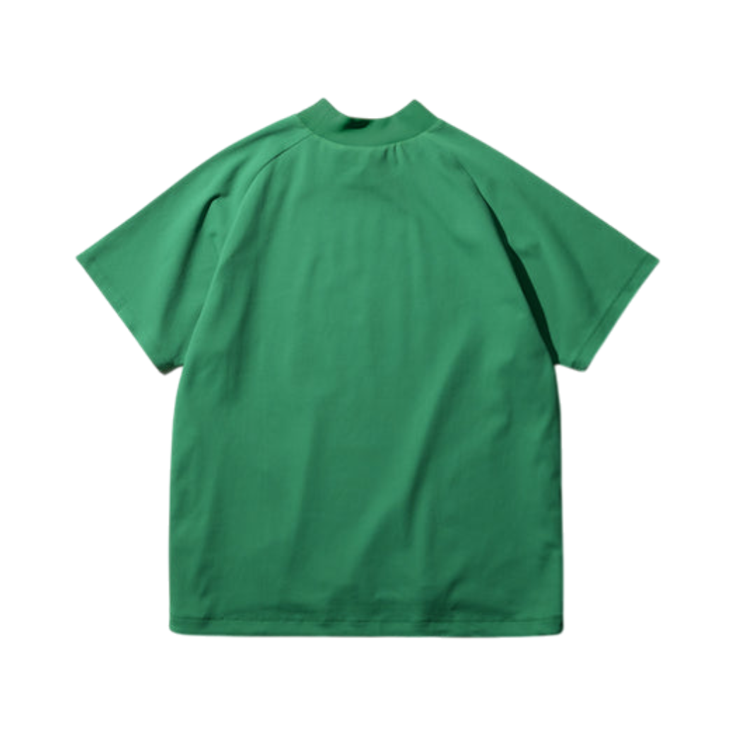 【GREEN EDGE MONKEYS】Popcorn knit mock モックネック Tシャツ GREEN (ZZGEM-60353007)