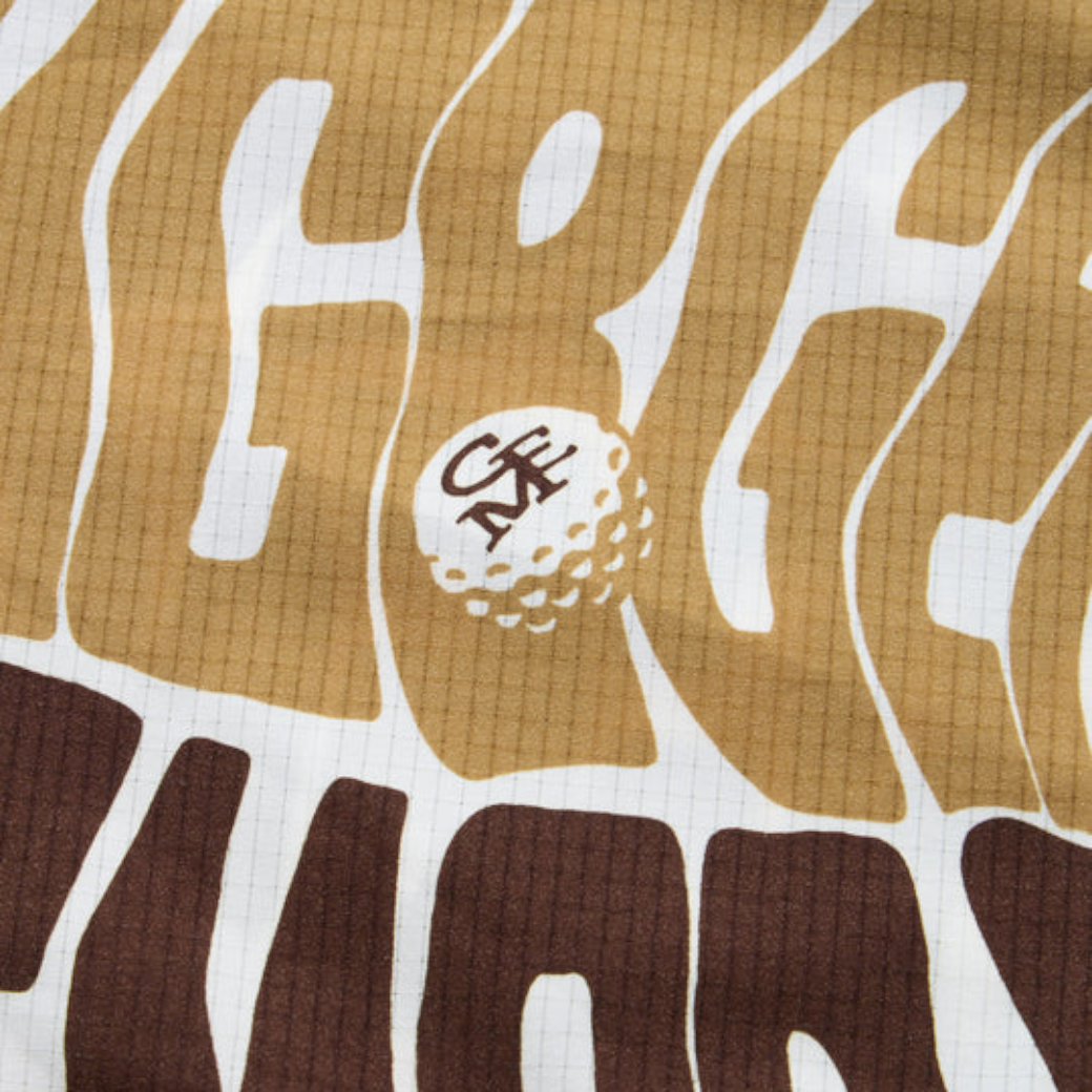 【GREEN EDGE MONKEYS】Original logo print pants ショートパンツ BEIGE (ZZGEM-60355106)