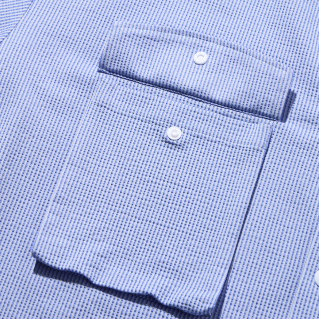 【GREEN EDGE MONKEYS】Knit soccer Shirt シャツ M L XL Clear Blue (ZZGEM-60358001)
