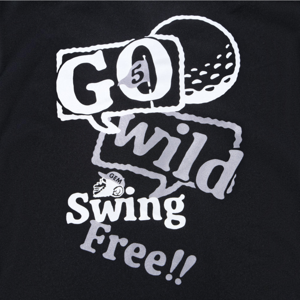 【GREEN EDGE MONKEYS】Stretch kanoko long sleeve polo ポロシャツ BLACK (ZZGEM-60363001)